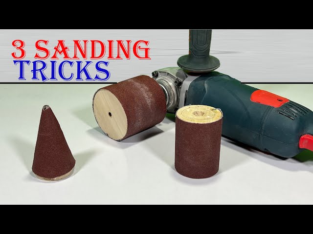 Sanding Ideas with Angle Grinder, Angle Grinder Hack