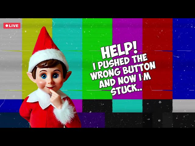 Elf on a Shelf Gets Stuck in the Screen! FUN DRUM SURPRISE INSIDE!