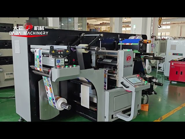 DABA label full/intermittent rotary die cutting and slitting machine with lamination function