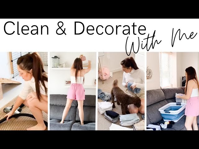 All Day Clean With Me / Simple Decorating Idea’s // Speed Cleaning Vlog