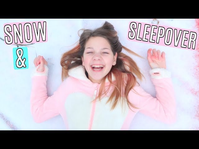 Snow Day and Sleepover with Hope Marie Vlog