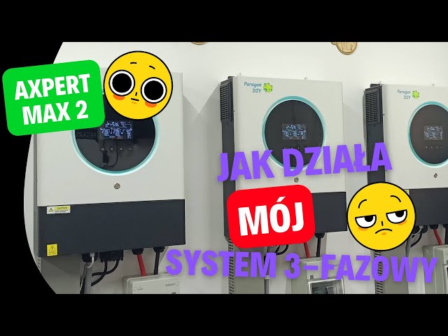 Mój System 3 Fazowy, Falowniki Axpert Max 2 Twin 11kW x 3 #offgrid #magazynenergii #fotowoltaika