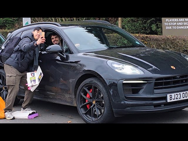 Chelsea  Footballers Leave Training Grounds in Their Luxury Cars Neto, Palmer, Felix,