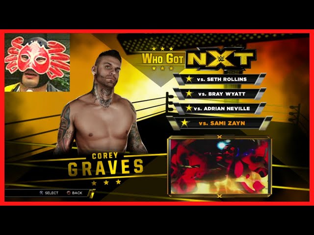 WWE 2K15 Who Got nXt Corey Graves - All Objectives Completed