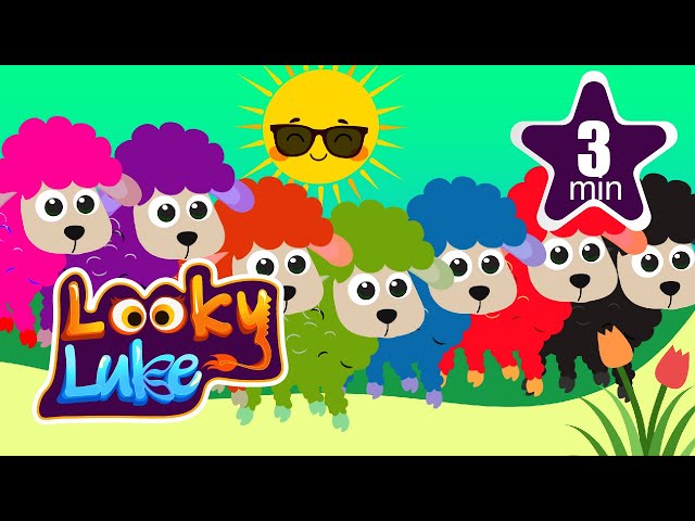 Baa Baa Black Sheep | Preschool Nursery Rhyme & Kids Songs | Learn Colors with Fun Animations