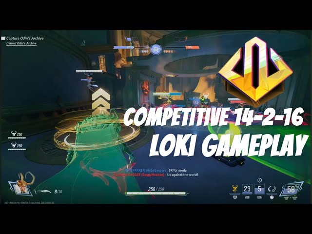 Marvel Rivals Competitive GOLD II Loki Gameplay 14-2-16 Season 0