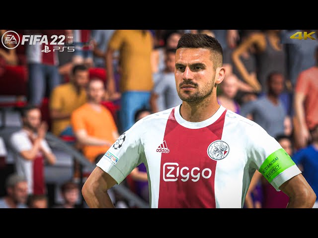 FIFA 22 PS5 - Ajax Vs Benfica - UCL 21/22 Round 16 Full match | 4K Gameplay