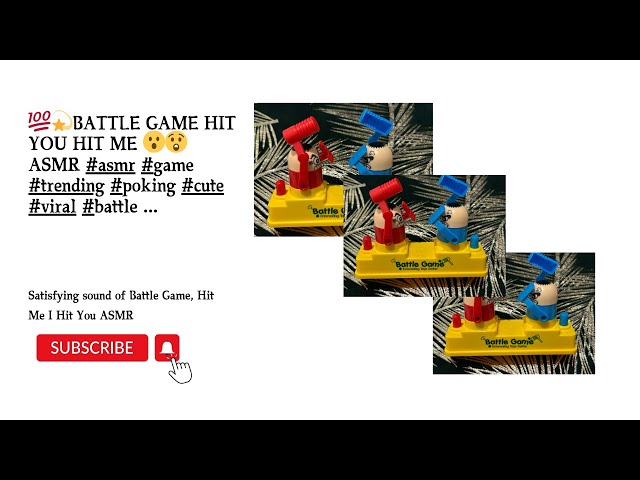 💯💫BATTLE GAME HIT YOU HIT ME 😮😲ASMR #asmr #game #trending #poking #cute #viral #battle ...