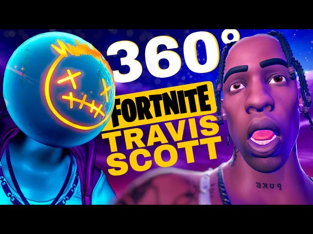 🔴 TOP 5 Best Travis Scott Songs 360° VR FORTNITE Live Astronomical Concert Event (4K immersive)