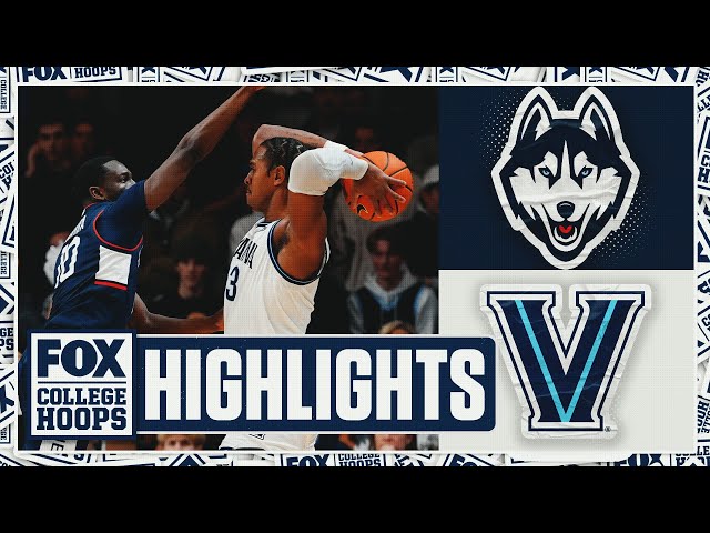 No. 9 UConn Huskies vs. Villanova Wildcats Highlights | FOX College Hoops