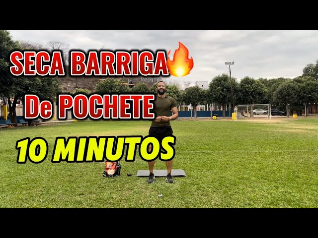 Treino de 10 minutos - Seca barriga de POCHETE (Sem equipamentos)