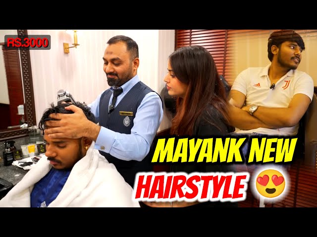 Mayank Nishu Hair Cut At The Most Expensive Salon | Mayank Kaushik | Nishu Tiwari Vlogs