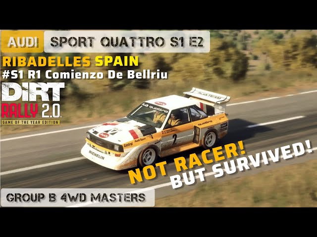 DiRT Rally 2.0 - Spain - GROUP B 4WD MASTERS - S1 R1 Comienzo De Bellriu @EASPORTSWRC