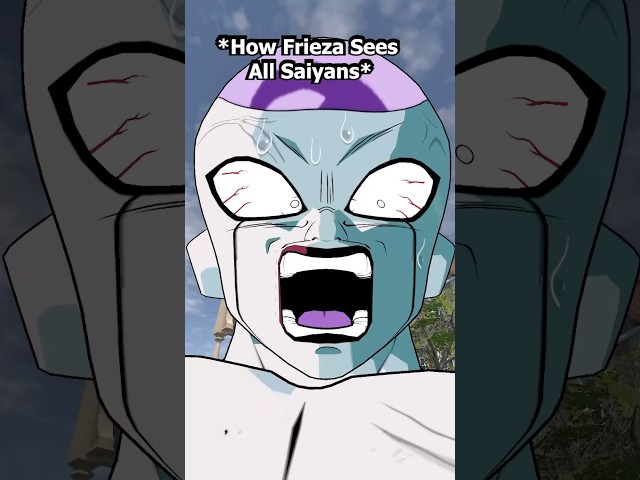 How Frieza Sees Every Saiyan in Existence 💀😂 #frieza #goku #dragonball