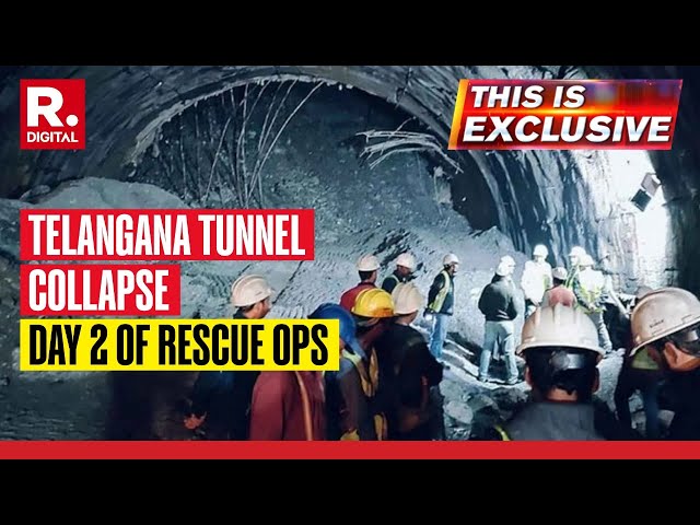 This Is Exclusive: NDRF Intensifies Rescue as 8 Workers Trapped in Telangana Tunnel Collapse