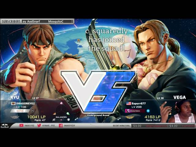 [4/11/16] Street Fighter V Stream: Alex, Zangief, and Ryu (Part 9)