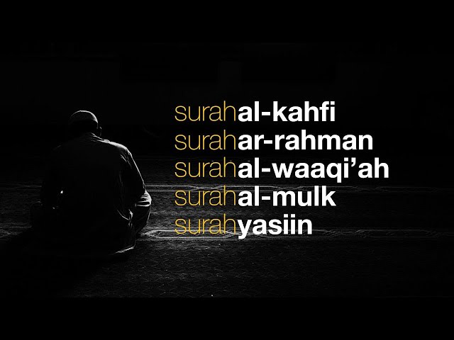 Surah Al-Kahfi I Ar-Rahman I Al-Waqiah I Al-Mulk I Yasiin