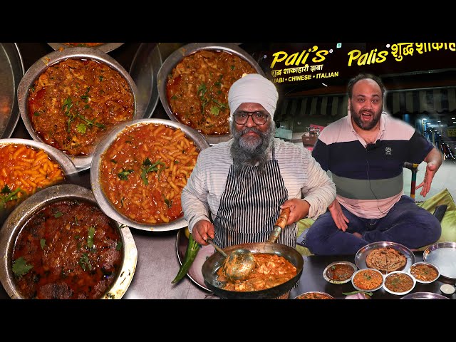 Jaipur Vegetarian Food | Ghee Dal tadka | Papad Ki Sabzi | Pali's Dhaba