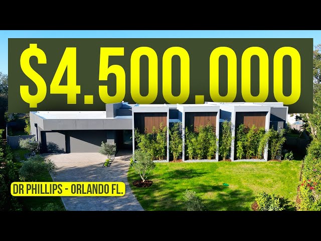 Tour EXCLUSIVO Mansión Moderna de $4.5M con Acabados de Lujo en Dr. Phillips - Florida.