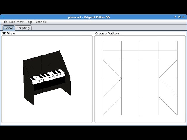 (Tutorial) Folding a piano in Origami Editor 3D