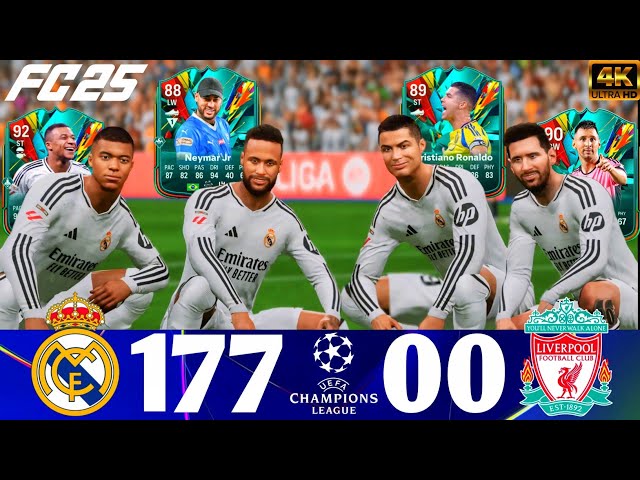 FC 25 - What Happen If Ronaldo Messi Neymar And Mbappe Play Together On Liverpool