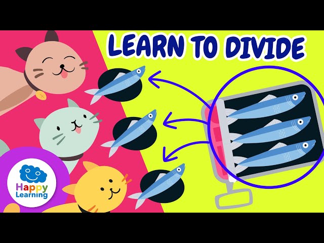 Learn Division and Fractions in a Easy Way | Educational Videos for Children | MATHS Happy Learning