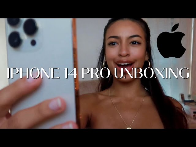 GOLD IPHONE 14 PRO UNBOXING + FIRST IMPRESSIONS ✨