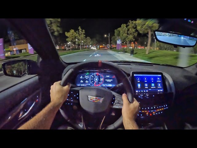 2022 Cadillac CT5-V Blackwing Manual POV Night Drive (3D Audio)(ASMR)