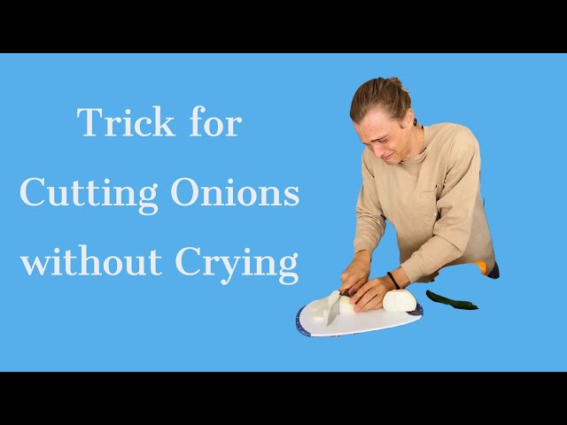 Trick to Cutting Onions without Crying #shorts