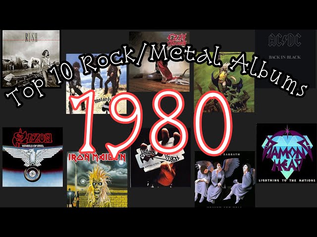 Top 10 Rock/Metal Albums Of 1980 #top10albums #1980 #heavymetalmusic