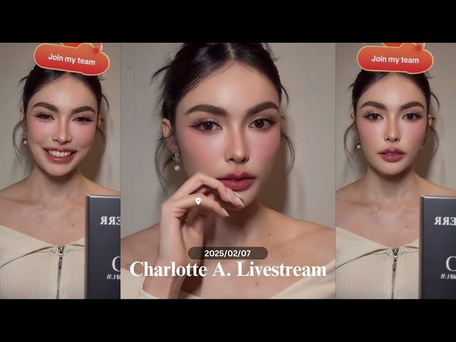 (Subs) 2025/02/07 CHARLOTTE A. x TikTok Live and she looks freaking cute 🥰