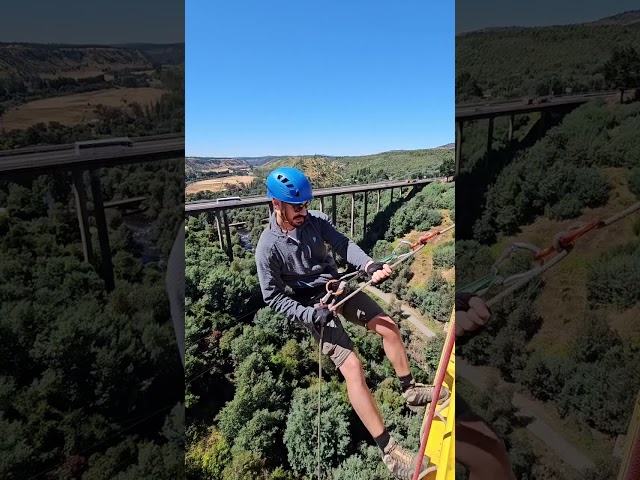 Rappel en el Viaducto de Malleco