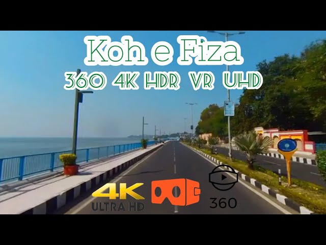 Koh E Fiza Best VIP Lakeside Road Of India In Bhopal Drive Thru 360° VR 4K UHD HDR Video Sunset Spot