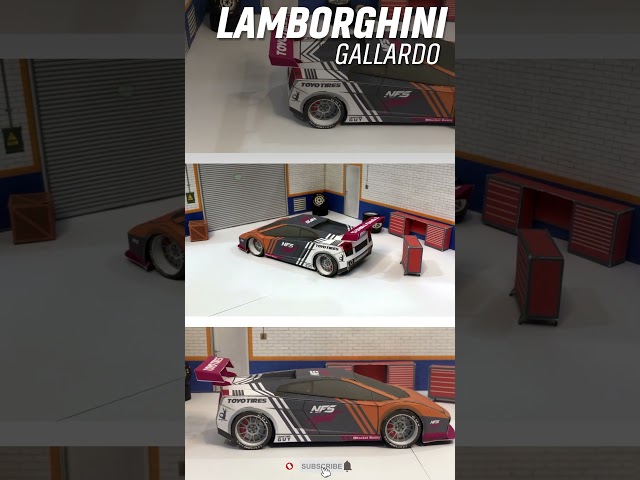 Lamborghini Gallardo Paper Model #car #diy #art #how #viralvideo #short