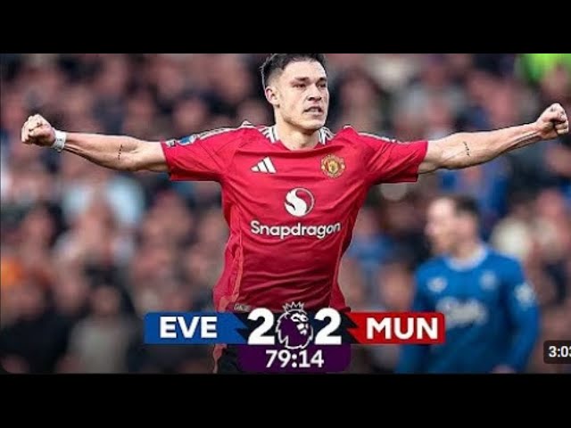 Everton vs Manchester United 2-2 | Key Moments & Goals | Premier League 2024/25