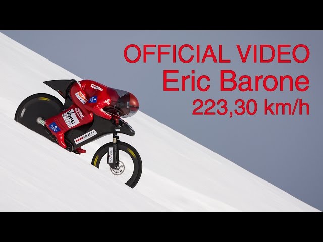 (OFFICIAL) Eric Barone - 223,30 km/h (138.752 mph) - World mountain bike speed record - VSC 2015