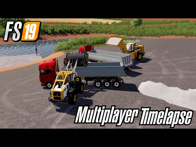 Farming Simulator 19 Dedi Server Multiplayer Mining Gameplay Timelapse Day 2 MCE Map