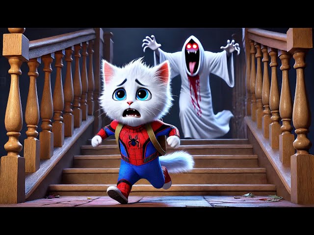 Spider-Man Cat:(2024) #4 |Spider-Man Cat meets a ghost at school and sets out to capture the ghost.