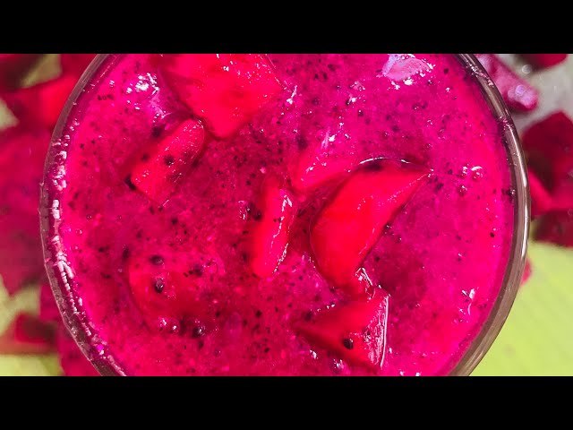 డ్రాగన్ ఫ్రూట్ జ్యూస్||Healthy dragon fruit juice in telugu||ఆరోగ్యకరమైన డ్రాగన్ ఫ్రూట్ జ్యూస్