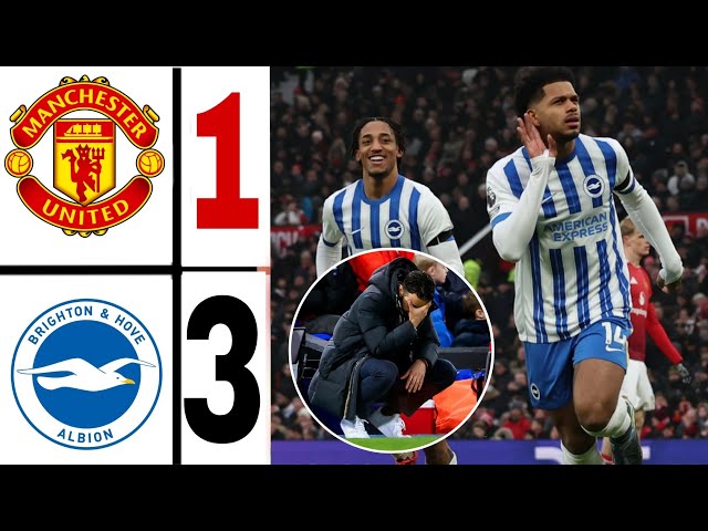 Manchester United vs Brighton | Premier League Highlights | Brighton's Stunning Victory vs man utd