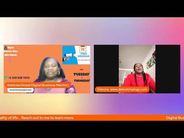 Digital Business Show with Adetola : Dora's Inspiring Story