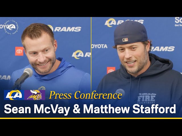 Sean McVay & Matthew Stafford Postgame Press Conference Following Wild Card Win Over Vikings