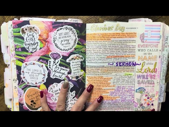 Chronological bible flip through#biblestudy #biblejournaling #reading #prayerbible