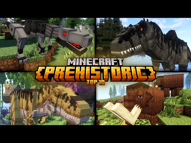 Top 10 Best Minecraft Prehistoric Mods ! (2025)