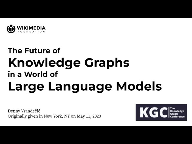 The Future of Knowledge Graphs in a World of Large Language Models