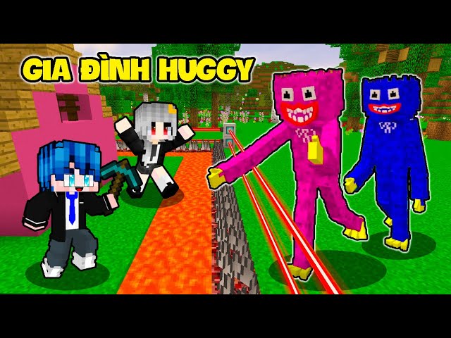 PHONG CẬN SAMMY THỬ THÁCH 24 GIỜ XÂY NHÀ AN TOÀN CHỐNG GIA ĐÌNH HUGGY KINH DỊ TRONG MINECRAFT