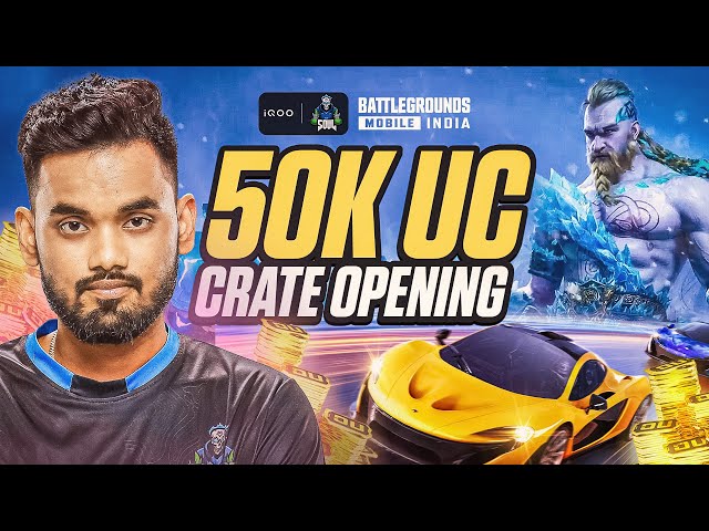 50k Crate Opening time | Grind with #iQOOSouL