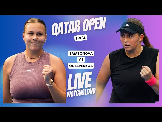 Jelena Ostapenko vs Amanda Anisimova | Qatar Open 2025 final | WTA Doha | LIVE TENNIS WATCHALONG