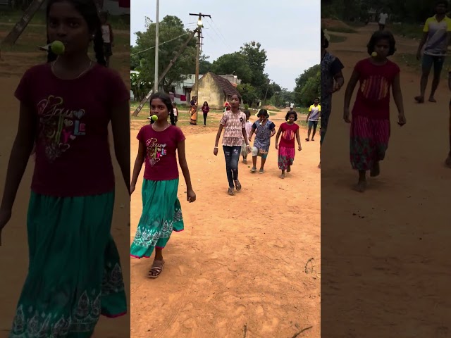 Lemon in the Spoon Race 🍋🏃‍♂️ | Fun Family Challenge #BalarSabai #LemonSpoonRace #TraditionalGames