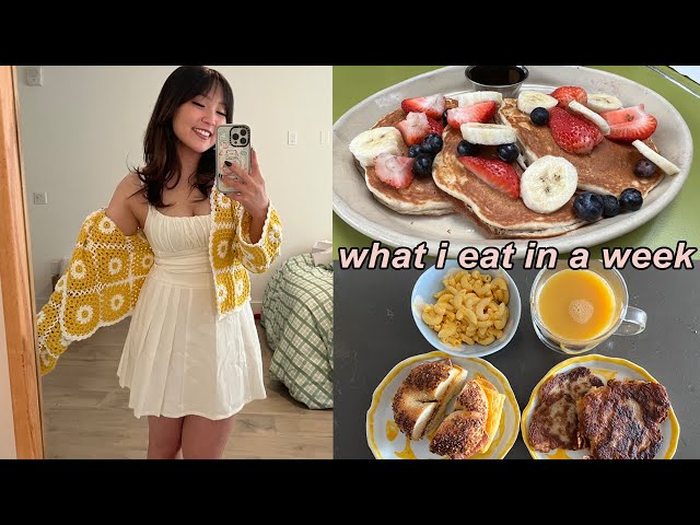 what i eat in a week🍓: homebody tries to be social